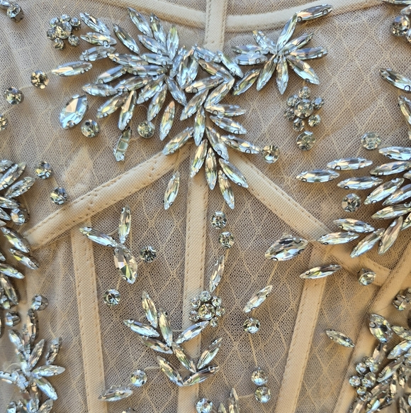 Mac Duggal Black Strapless Embellished Bustier Ball Gown - Picture 10 of 13